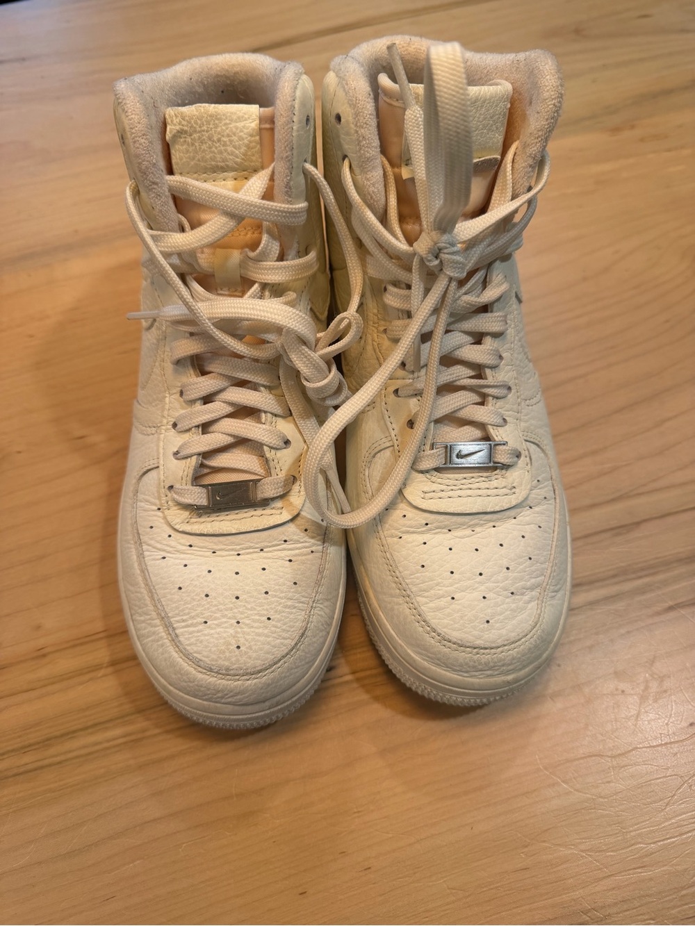 Nike Women’s High-Top Sneakers in Off-White/Cream